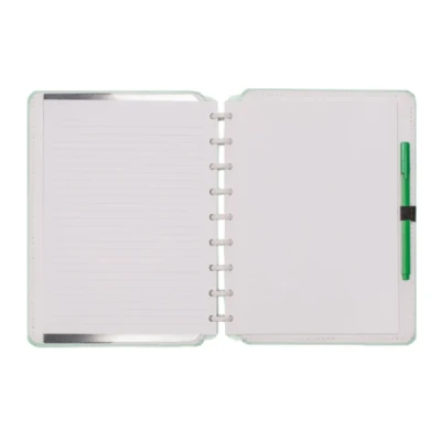 CADERNO INTELIGENTE VERDE PASTEL - MEDIO CIMD3082