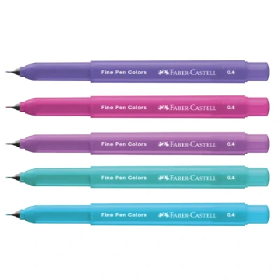 CANETA FINE PEN 0.4 C/5 RELAXA&REQULIBRA FPB/ES5RRZF - FABER