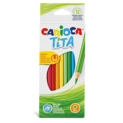 LAPIS DE COR C/12 CORES CARIOCA TITA