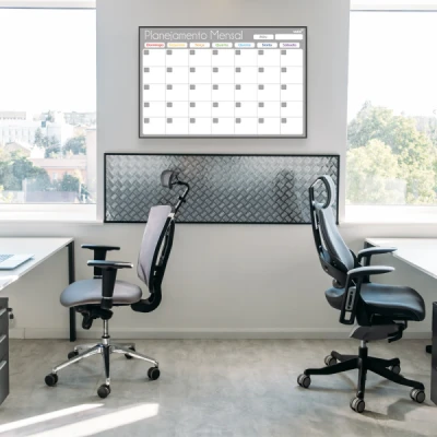 QUADRO BRANCO PLANNER MENSAL GRAY FIT 90X60CM  4909 - STALO