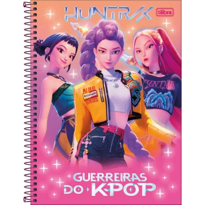 CADERNO 1MT 80F ESP CD UNIV GUERREIRA KPOP TILIBRA
