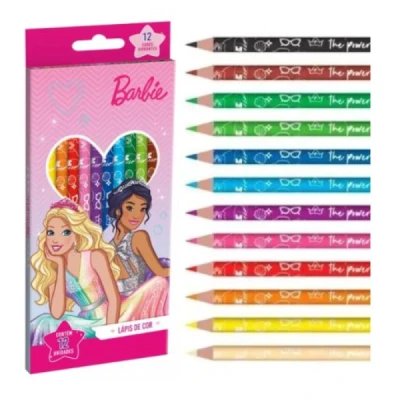 LAPIS DE COR C/12 BARBIE R.643557 TRIS