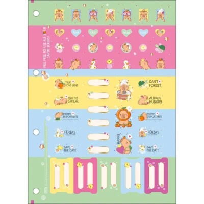 REFIL ARGOLADO/FICHARIO 80F UNIV (200X275MM) CAPYCLUB TILIBRA