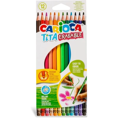 LAPIS DE COR C/12 TITA ERASABLE CARIOCA