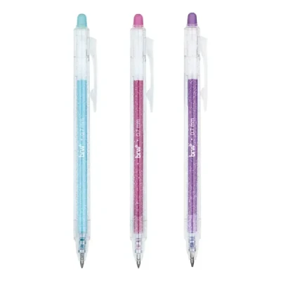 CANETA ESFEROGRÁFICA DIVERT GEL APAGAVEL 0.7MM - GLITTER - CA0203 BRW
