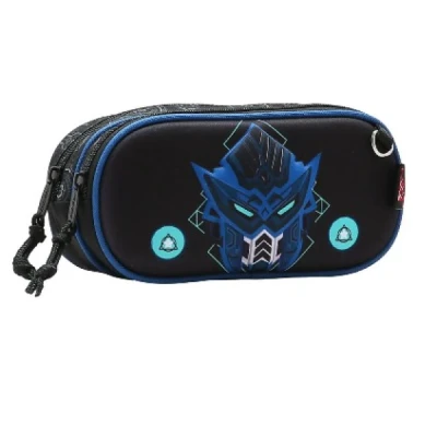 ESTOJO 2 ZIPER DE NYLON 0732993 PRETO  CHENSON