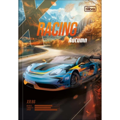 Caderno Brochura Capa Dura 1/4 X Racing 80 folhas  - Tilibra