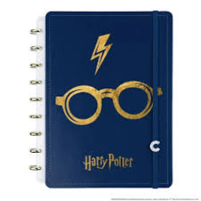 CADERNO INTELIGENTE BY HARRY POTTER AZUL - MEDIO CIMD3343