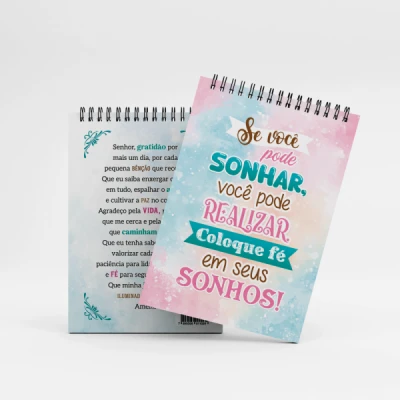BLOQUINHO (11X15) S/PAUTA SE VC PODE SONHAR BN-012 BELLA ARTE