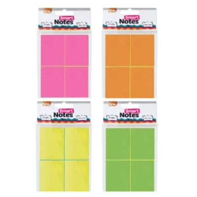 BLOCO ADESIVO SMART NOTES 38X51 C/4 400F BRW