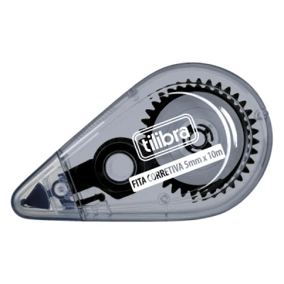 CORRETIVO FITA 5MMX10M PRETO - TILIBRA