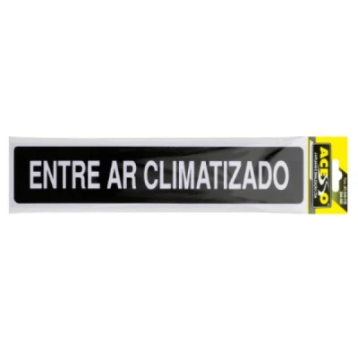 PLACA SINALIZACAO ENTRE AR CLIMATIZADO
