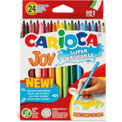 CANETA HID.24 CORES CARIOCA JOY SUPER WASHABLE