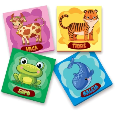 JOGO DA MEMORIA ANIMAIS 48PCS UNIDADE 115 - GGB PLAST