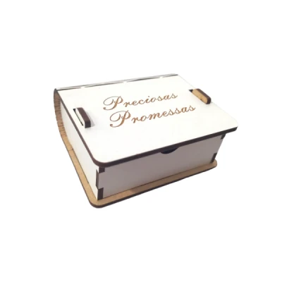 PRECIOSAS PROMESSAS CAIXA PAPEL 100 MENSAGENS PPP-005 BELLA ARTES