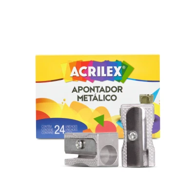 APONTADOR 1 FURO METAL REF22414 ACRILEX