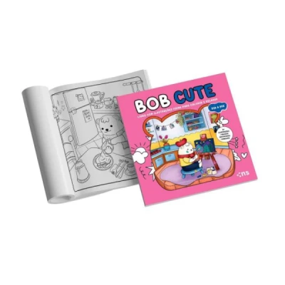 LIVRO COLORIR BOB CUTE DIA A DIA + ADESIVO 24P. NS