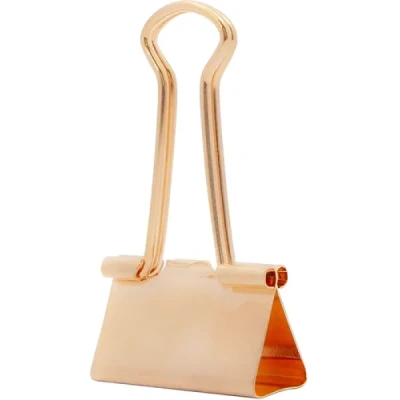 PRENDEDOR PAPEL METALICO ROSE 19MM UN CIS