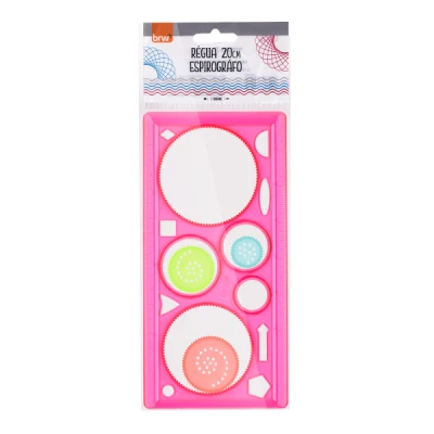 REGUA PLASTICA 20CM ESPIRÓGRAFO RE2012 BRW