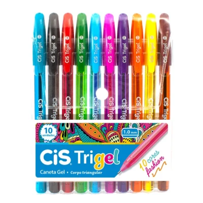 CANETA GEL TRIGEL1.0 FASHION C/10 57.6800 CIS