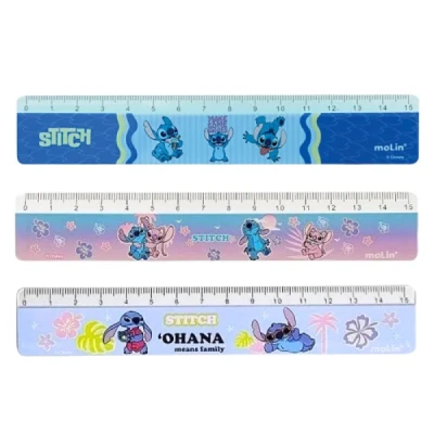 REGUA 15CM  DE POLIESTIRENO STITCH 31398 - MOLIN