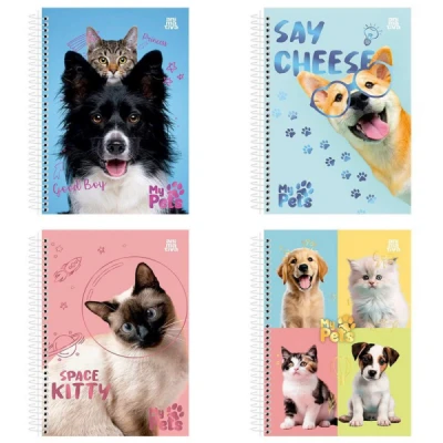 CADERNETA 1/8 ESP CD 80F MAY PETS ANIMATIVA