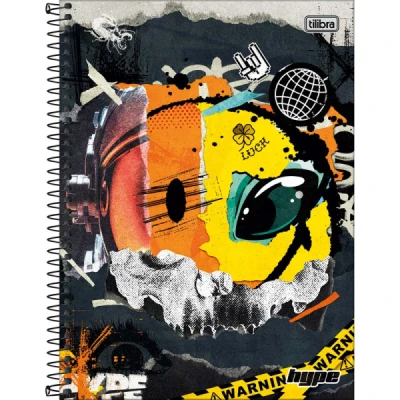 CADERNO ESPIRAL CAPA DURA UNIVERSITÁRIO 1 MATÉRIA HYPE 80 FOLHAS