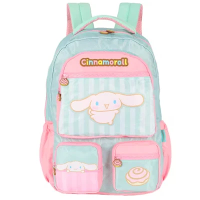 MOCHILA AMIGOS DA HELLO KITTY VERDE CINNAMOROLL  LUXCEL