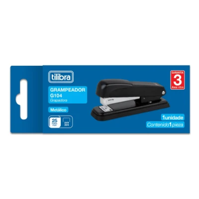 GRAMPEADOR 25 FOLHAS DE MESA G104 PRETO - TILIBRA