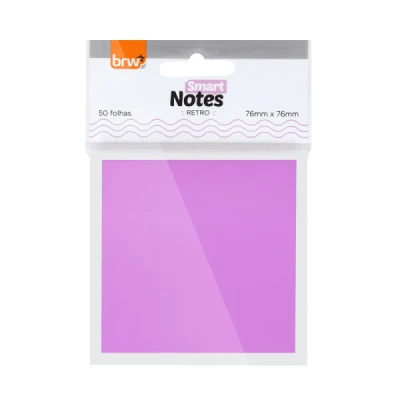 BLOCO ADESIVO SMART NOTES 76X76 50F ROSA CLICHÊ RETRO BA7641 - BRW