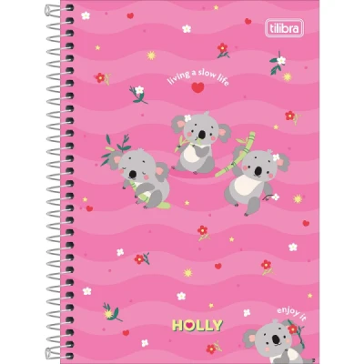 CADERNO 1/4 ESP CD 80F HOLLY TILIBRA