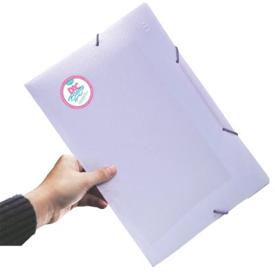PASTA ELASTICA PLASTICA FINA OFICIO LILAS PASTEL BREEZE 801PP - DAC