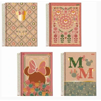 CADERNO 10MT 160F CD MICKEY E MINNIE ARTS KRAFT JANDAIA