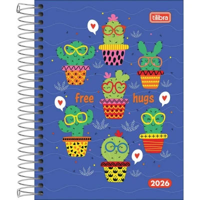 Agenda Espiral Diária 11,7 x 16,4 cm D+ Feminina 2026
