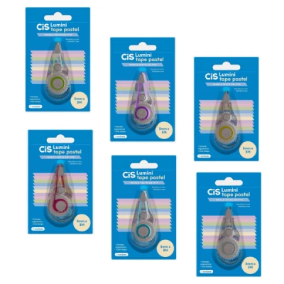 MARCA TEXTO EM FITA LUMINI PASTEL CIS