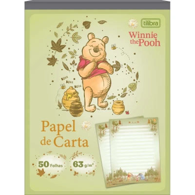 BLOCO PAPEL DE CARTA POOH  50F TILIBRA