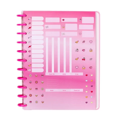CADERNO DISCO PLUSH S2 - 280X215 - 80 FOLHAS CD1011 - BRW