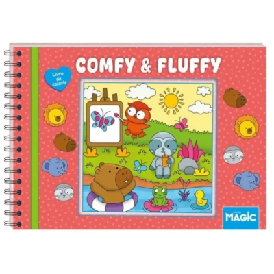 LIVRO DE COLORIR COMFY E FLUFFY 96P ESP CD 180G UNIDADE 584730 - MAGIC KIDS
