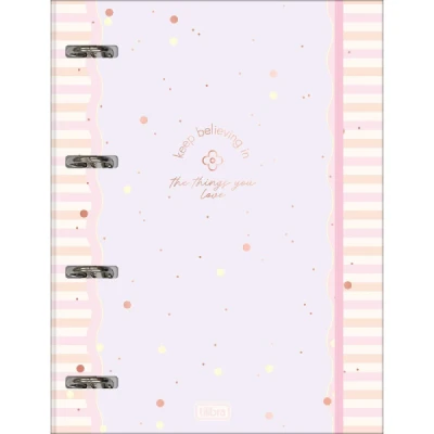 CADERNO ARGOLADO 48F CART UNIVERSITARIO C/ELASTICO SOHO TILIBRA