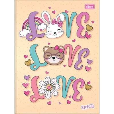 CADERNO BROCHURA 1/4 CD 80F SPICE TILIBRA