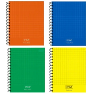 CADERNO QUADRICULADO 7X7MM ESP UNIV CD  96F STOMP  JANDAIA