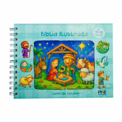LIVRO DE COLORIR CUTE E COMFY BIBLIA ILUST.CD UNIDADE 584695 - PAE EDITORA