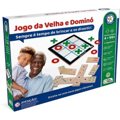 JOGO DIVERSO JOGO DA VELHA + DOMINO UNIDADE 792554 - PAIS E FILHOS