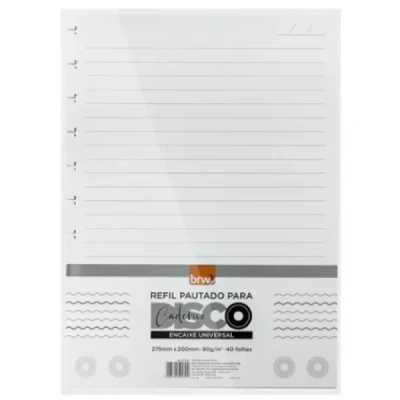 MONOBLOCO BRW UNIVERSITARIO DISCO PAUTADO 40FLS C/1
