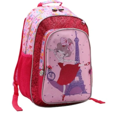 MOCHILA DE POLYESTER BAILARINA CG34018 ROSA  CHENSON