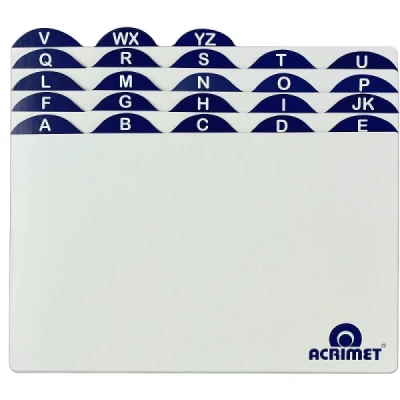 INDICE A/Z 6X9 (15,4X22,9CM) PARA FICHAS ACRIMET