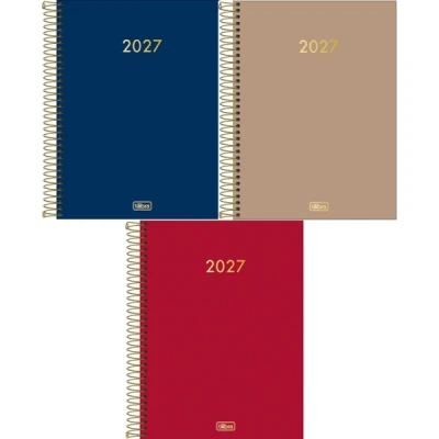 AGENDA ESPIRAL NAPOLI CORES M9 (200X275MM) 2027 TILIBRA