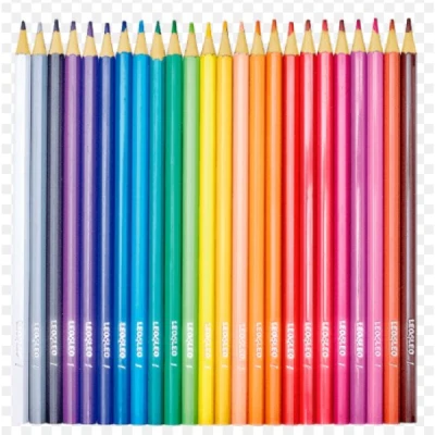 LAPIS DE COR C/24 LONGO LEOLEO