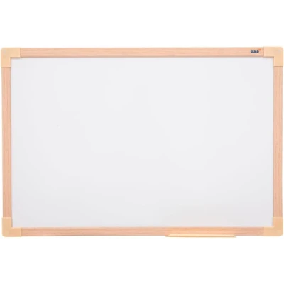 QUADRO BRANCO MOLDURA MADEIRA 100X70 REF 9330 STALO