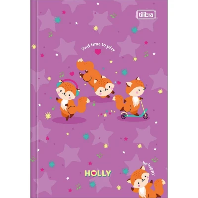 CADERNO BROCHURA 1/4 CD 80F HOLLY TILIBRA